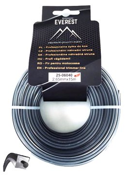 Žací struna průměr 2,65mm x 15m Dual Power Line