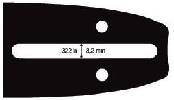 Lišta  na pilu 35cm a 1ks řetězu 3/8 ( 1,3 mm) 52článků na pilu Husqvarna 236