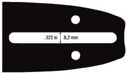 Vodící lišta 35cm + 1ks řetězu 52čl. na pilu Husqvarna 236