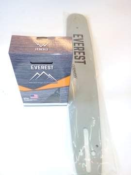 Lišta na pilu 38 cm a 1 ks řetěz 325 (1,6 mm) hranatý zub 62 článků