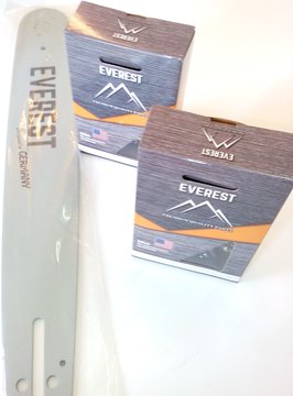 Lišta na pilu 45 cm a 2 ks pilový řetěz 325 (1,3 mm) hranatý zub 72 článků