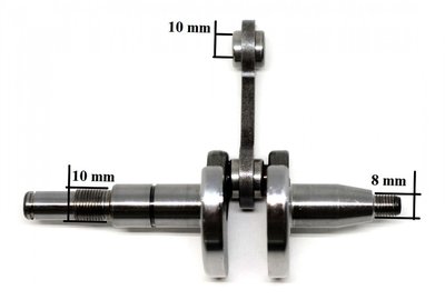 Kliková hřídel Stihl  MS180,čep 10mm